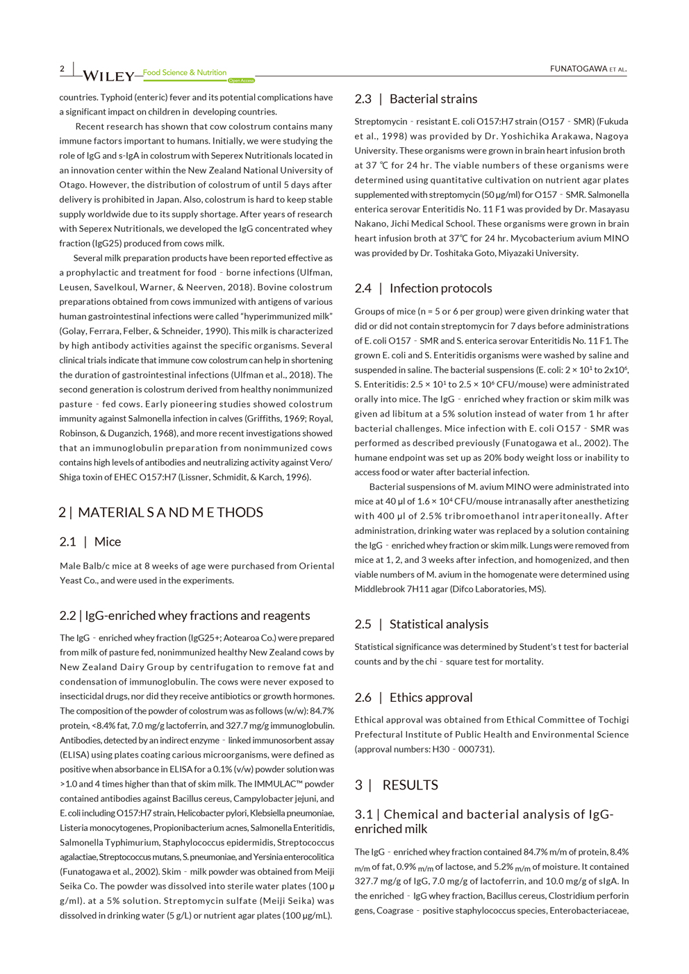 The effectiveness of bovine IgG fraction against salmonella, O-157 and non-tuberculous mycobacteria P2