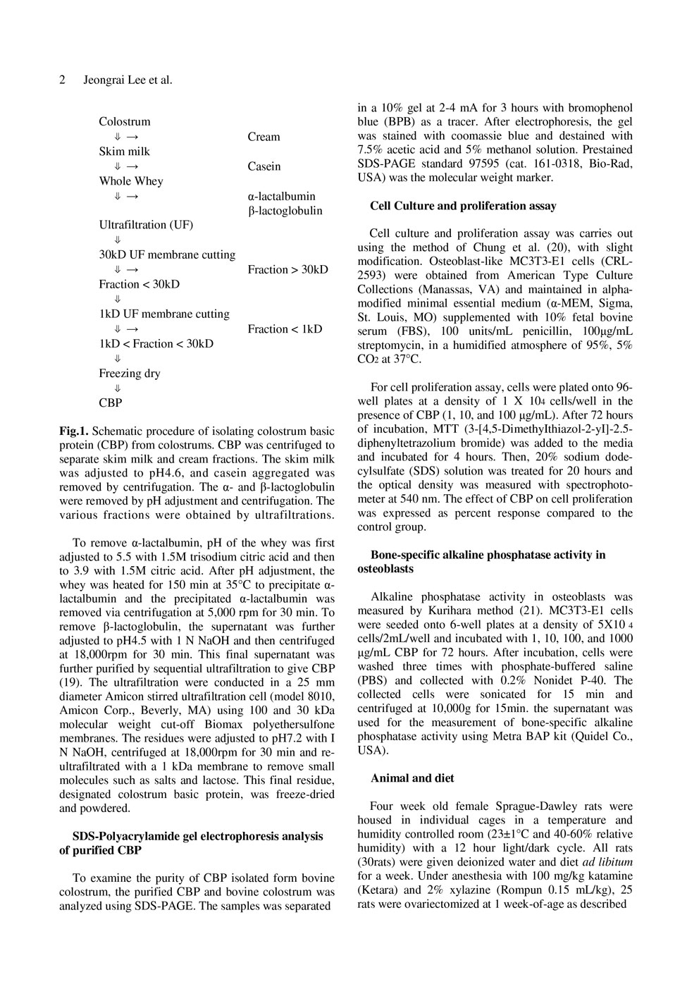 CBP increased Osteoblast Proliferation and Bone Metabolism P2