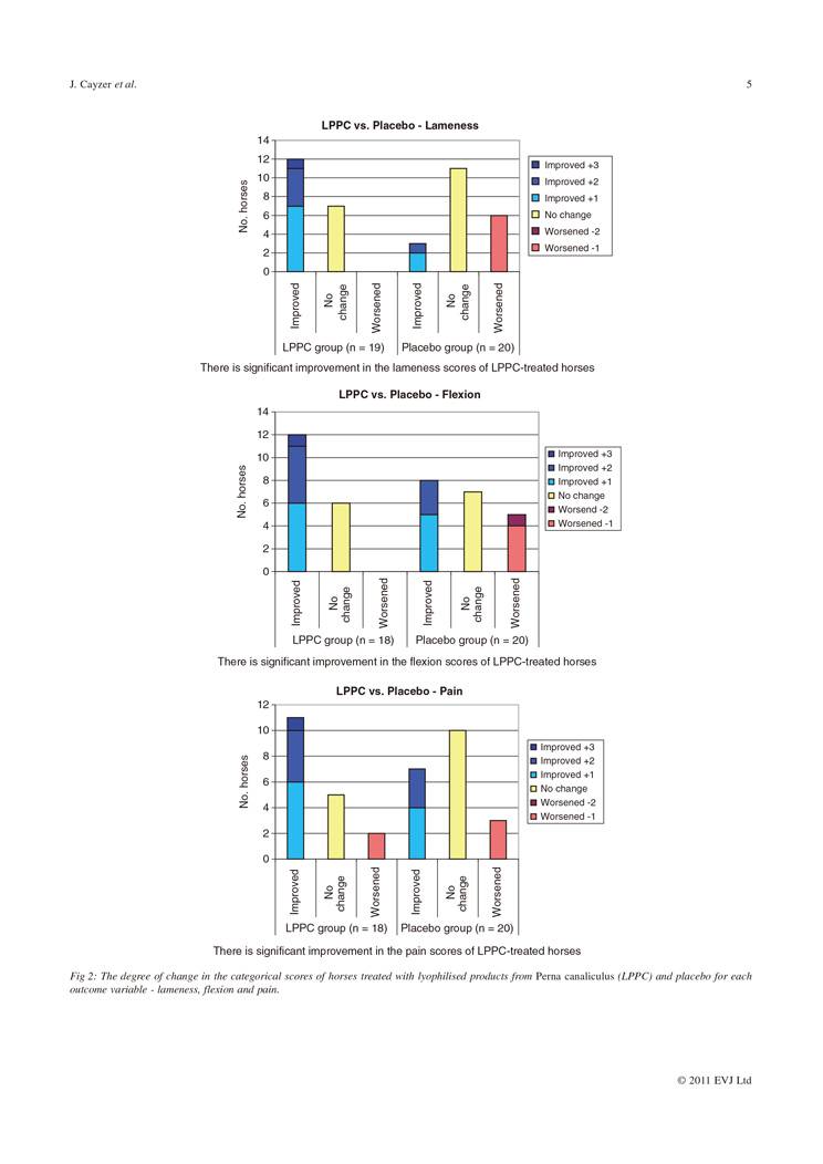 Efficacy of Biolane in horses with chronic fetlock lameness attributed to osteoarthritis P5