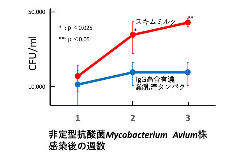 非定型抗酸菌Mycobacterium Avium株感染後の週数